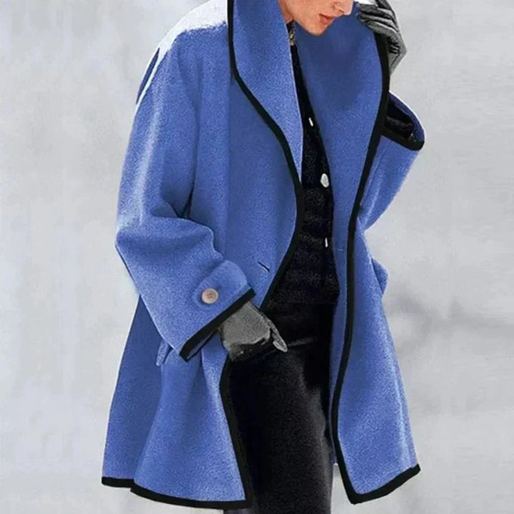 Kuschelmantel | Zweireihiger Fleece-Mantel
