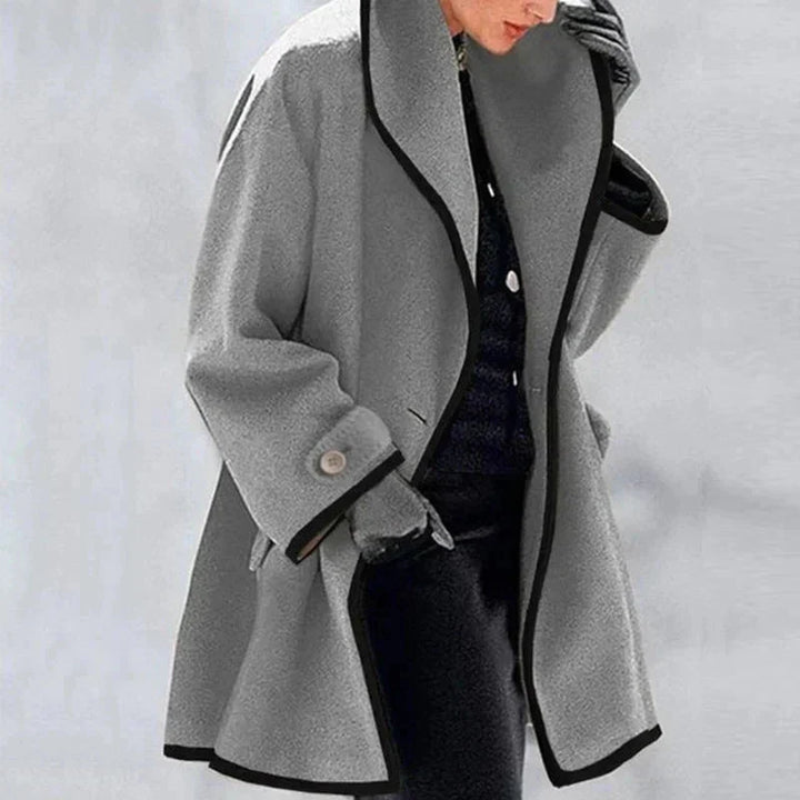 Kuschelmantel | Zweireihiger Fleece-Mantel