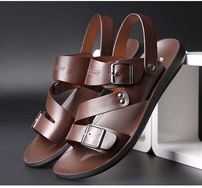 Ledergang | Herren-Ledersandalen