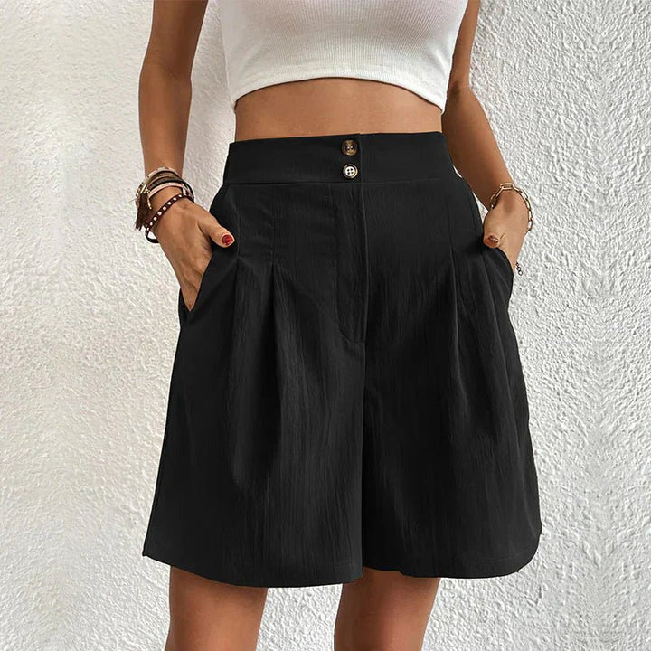Hochbund | Komfort-Shorts mit hoher Taille
