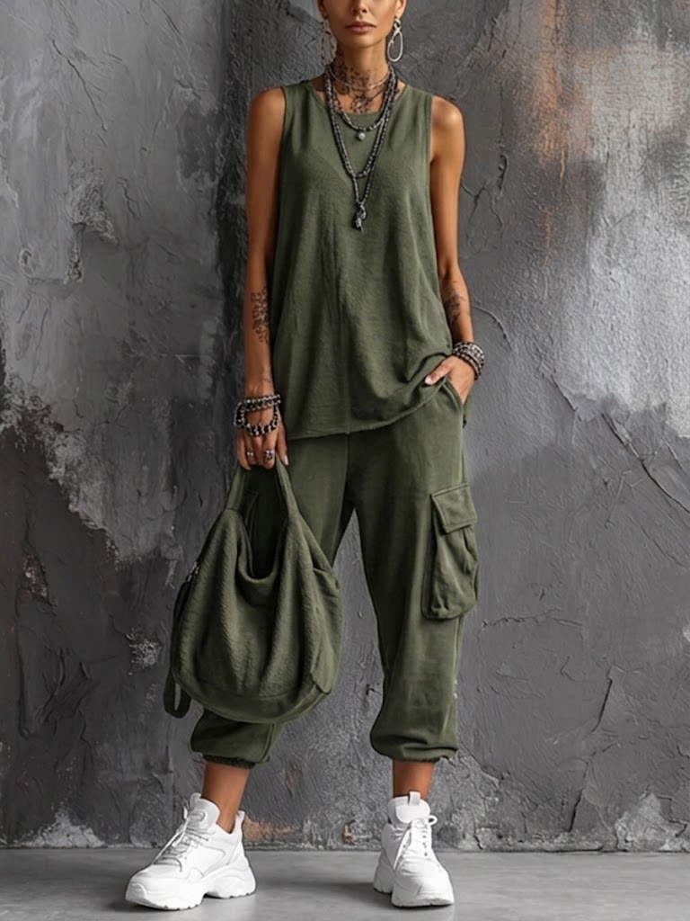 Valentina Casual-Set Grün