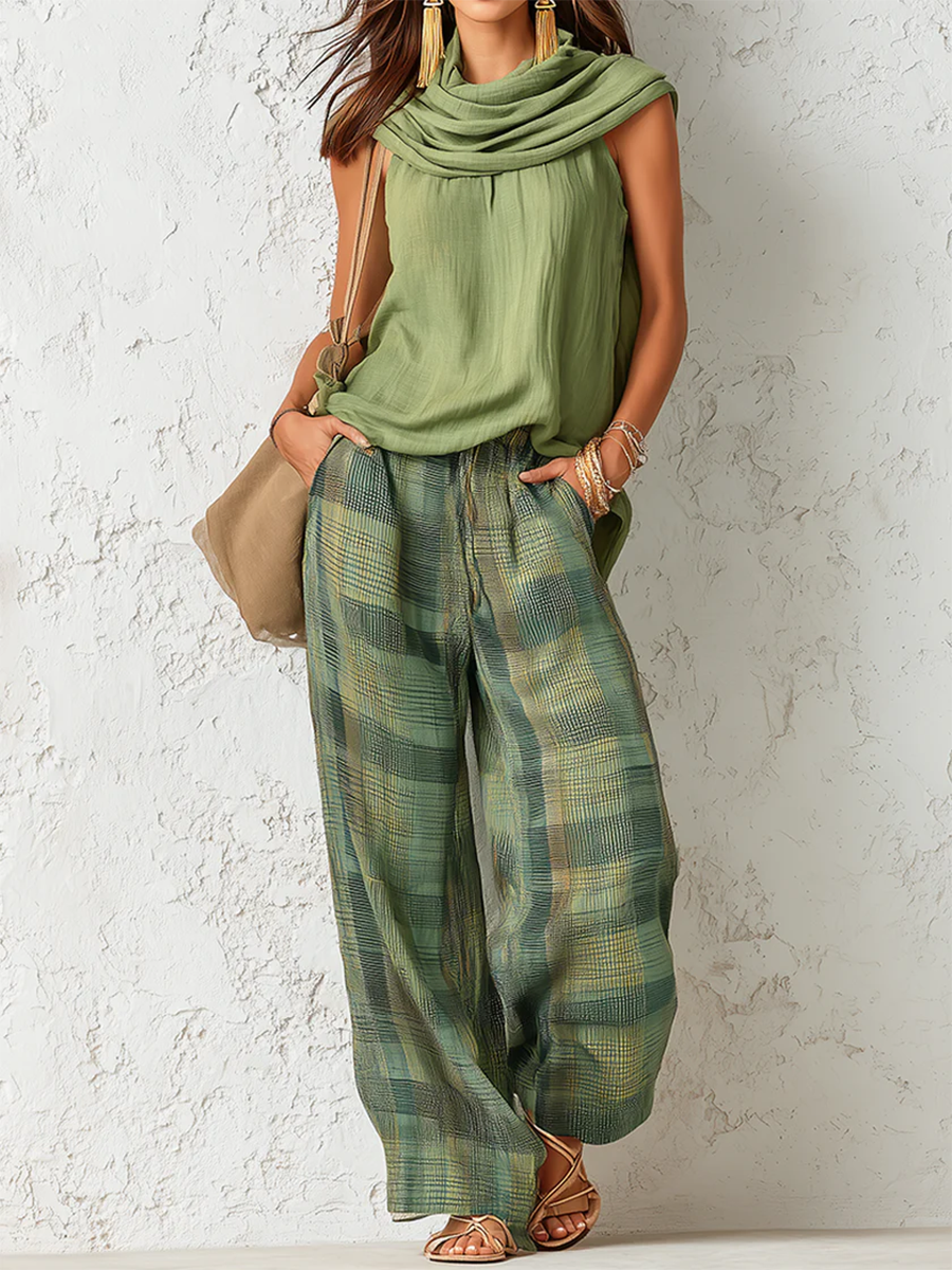 Botanica Set mit ärmellosem Top und weiter Hose
