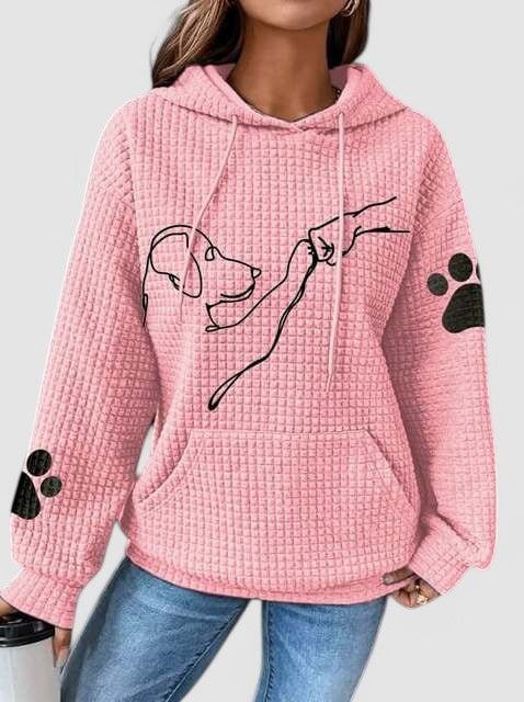 Waffelstrick | Gemütlicher Hoodie