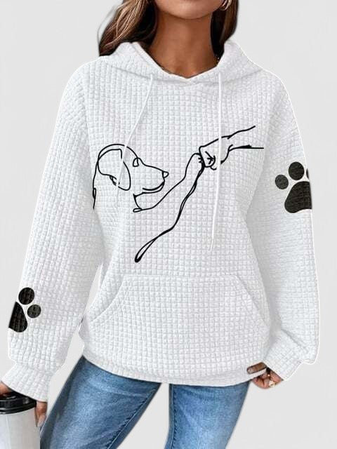 Waffelstrick | Gemütlicher Hoodie