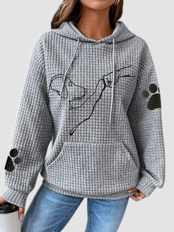Waffelstrick | Gemütlicher Hoodie