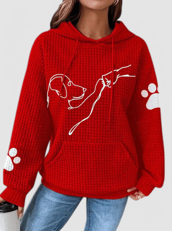 Waffelstrick | Gemütlicher Hoodie