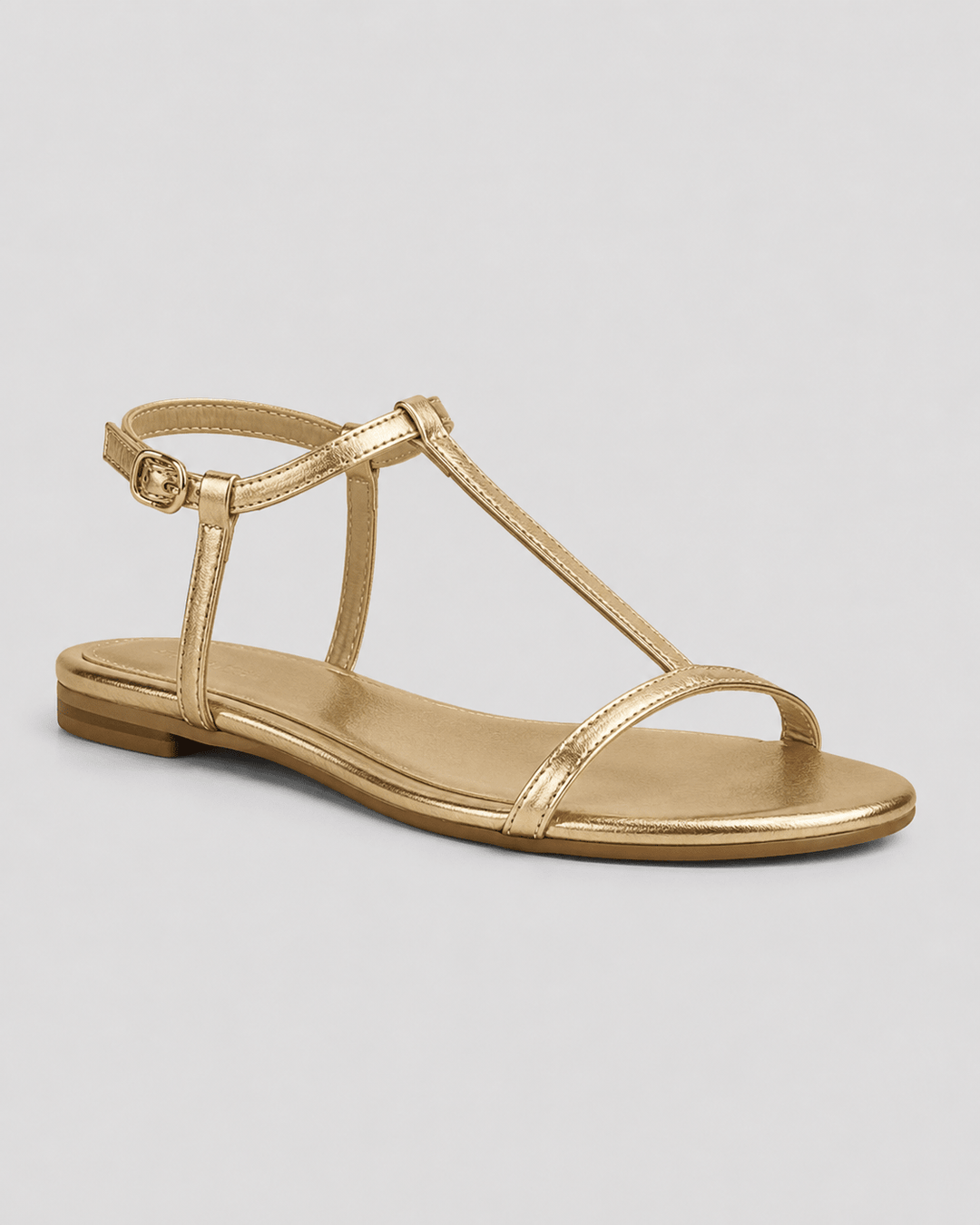 Alba goldene Sommer-Sandalen Detailansicht