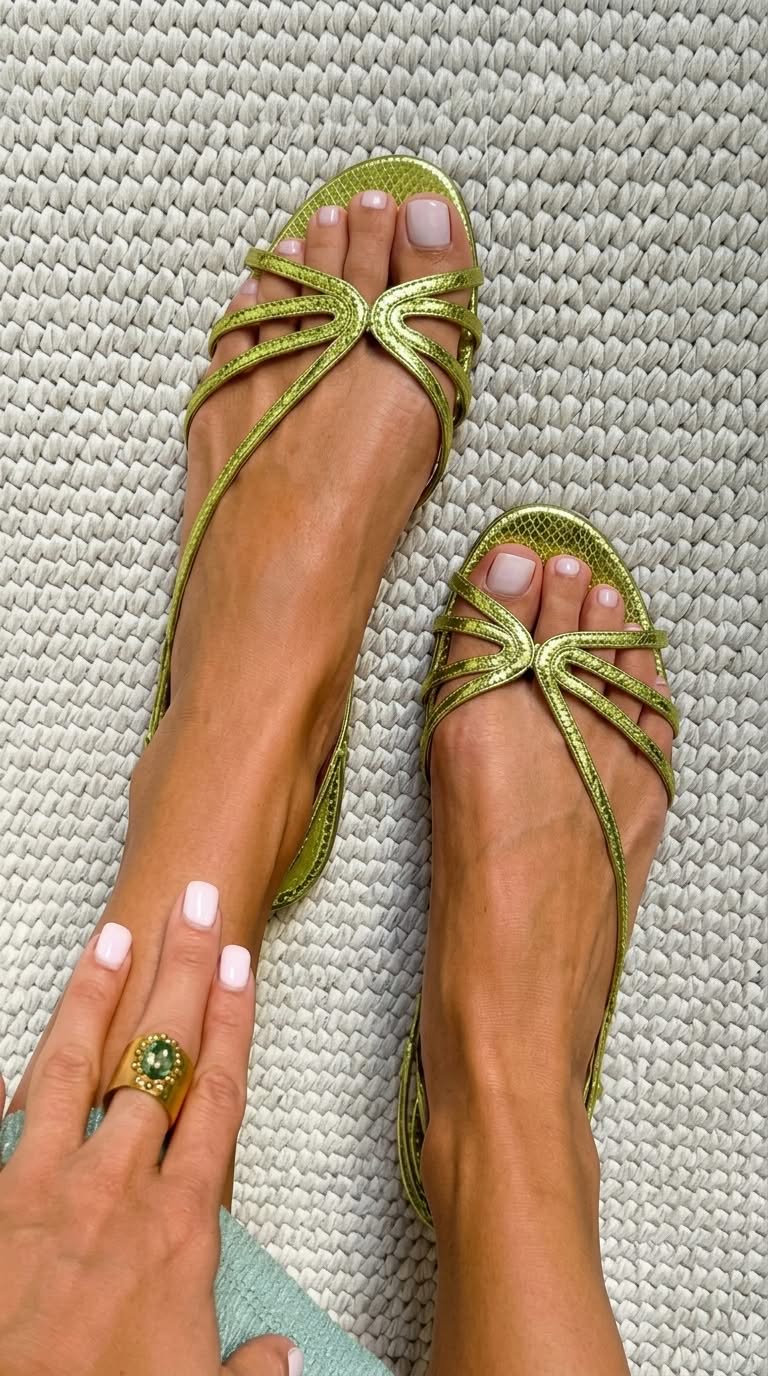 Marta goldene Sommer-Sandalen Farbvariante