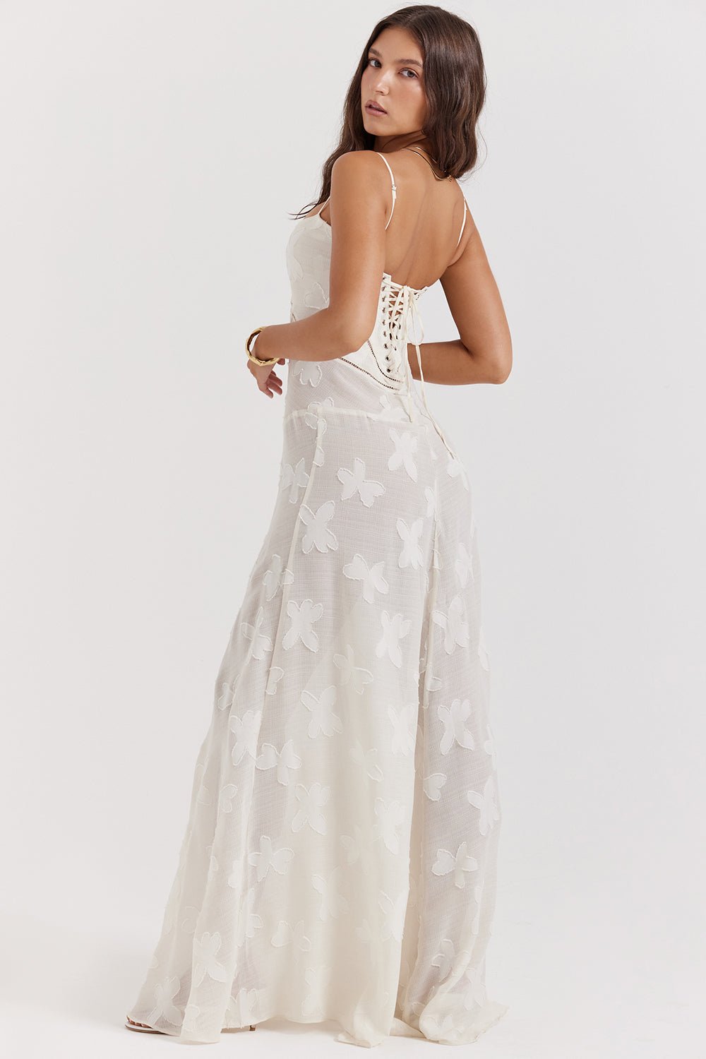 Rosenzauber | Kleid mit Schnürung und Blumenmuster