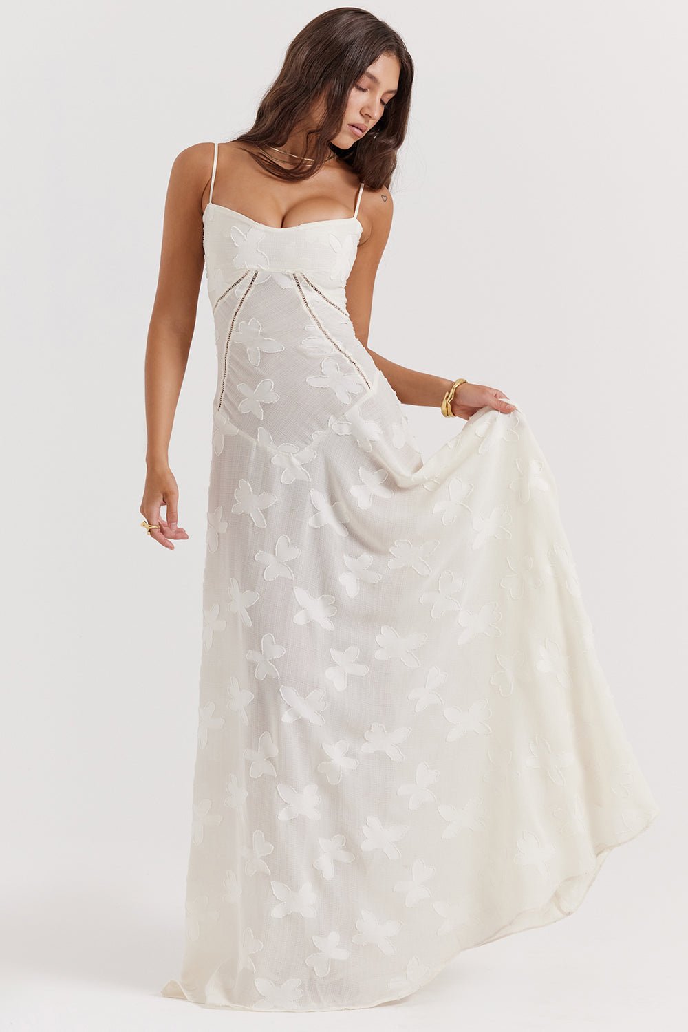 Rosenzauber | Kleid mit Schnürung und Blumenmuster