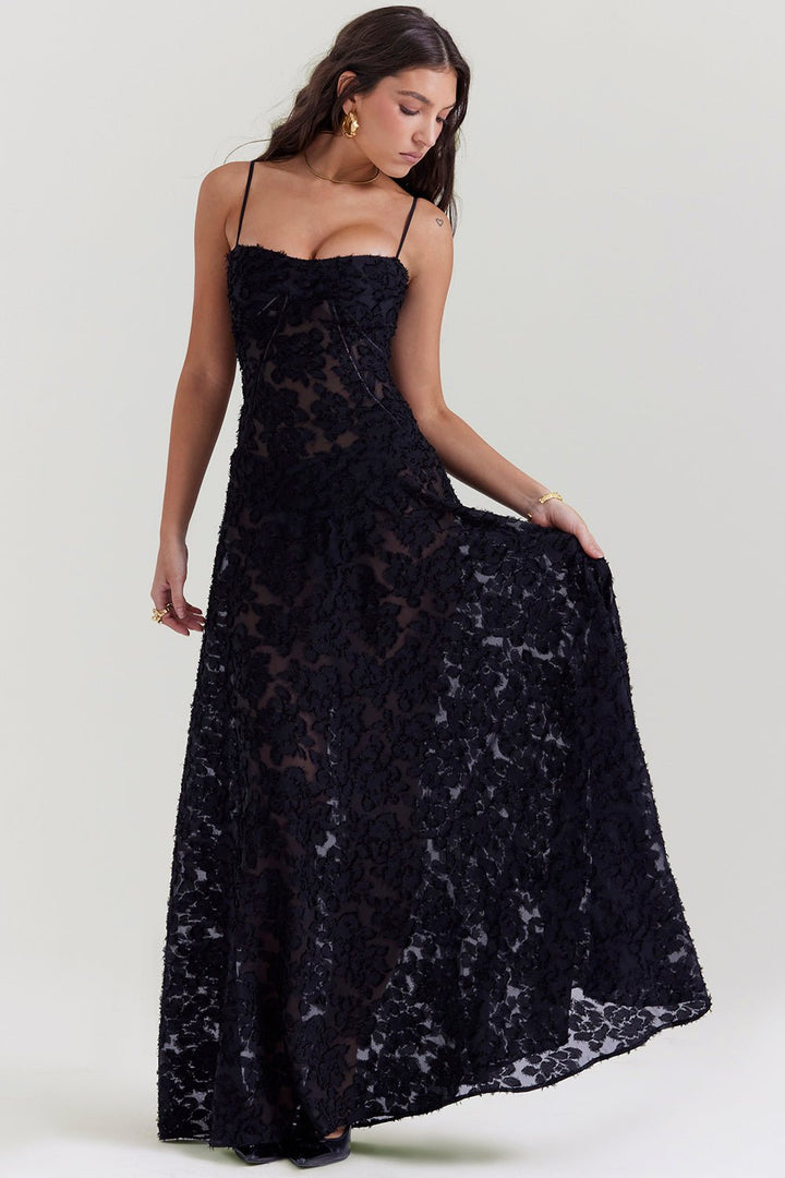Rosenzauber | Kleid mit Schnürung und Blumenmuster