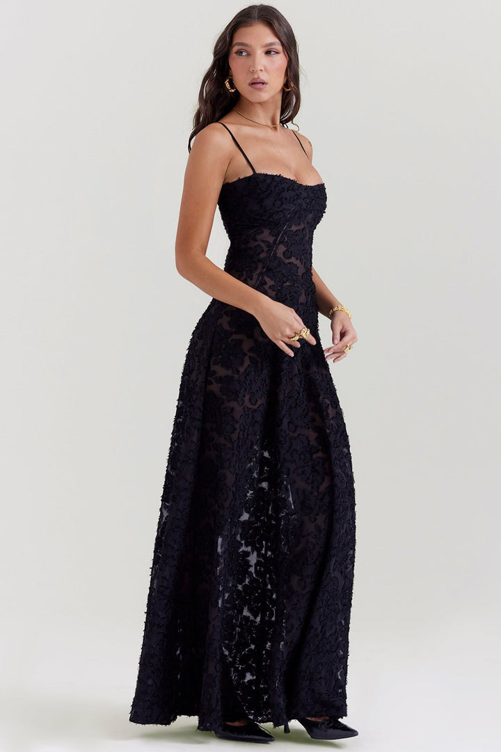 Rosenzauber | Kleid mit Schnürung und Blumenmuster
