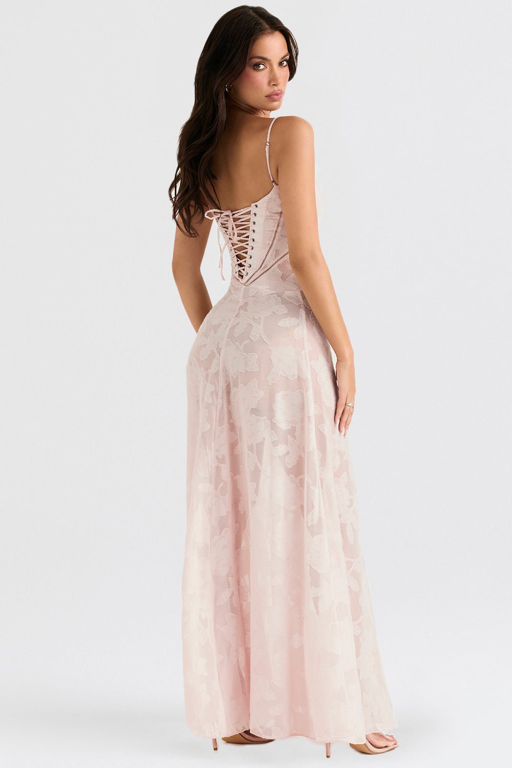 Rosenzauber | Kleid mit Schnürung und Blumenmuster