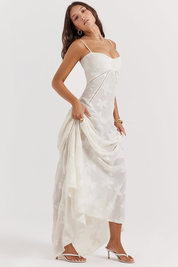 Rosenzauber | Kleid mit Schnürung und Blumenmuster