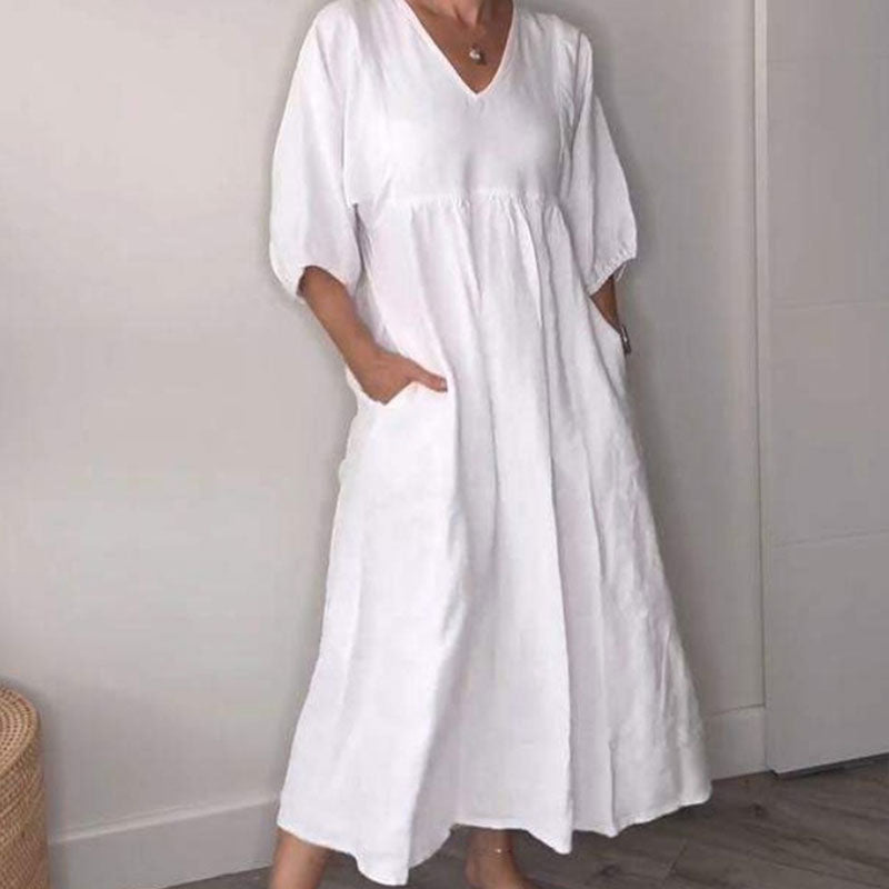 Williaschick | Bequemes, schickes Kleid mit V-Ausschnitt