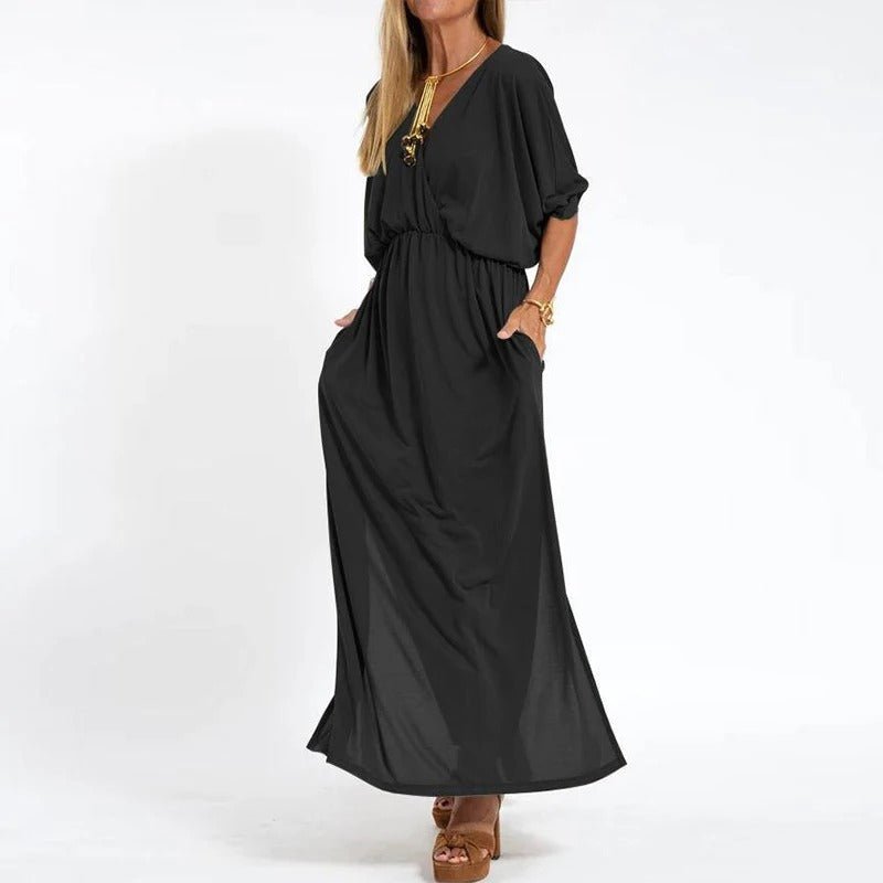 Schwungvoll | Elegantes Fließkleid