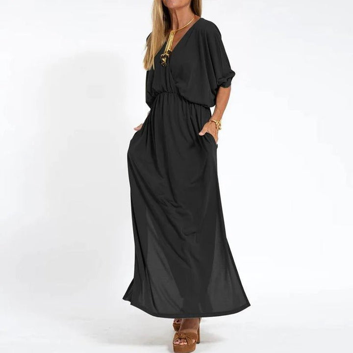 Schwungvoll | Elegantes Fließkleid