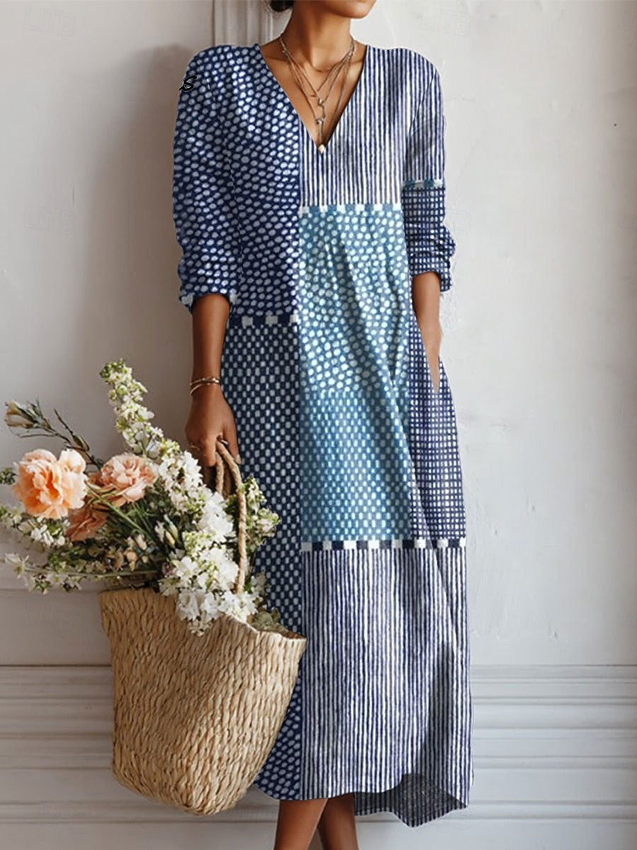 Esra Alltagskleid in Blau